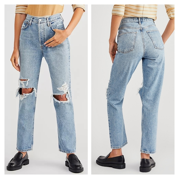 Agolde Fen High Rise Relaxed Taper Jeans Wander - Picture 5 of 15